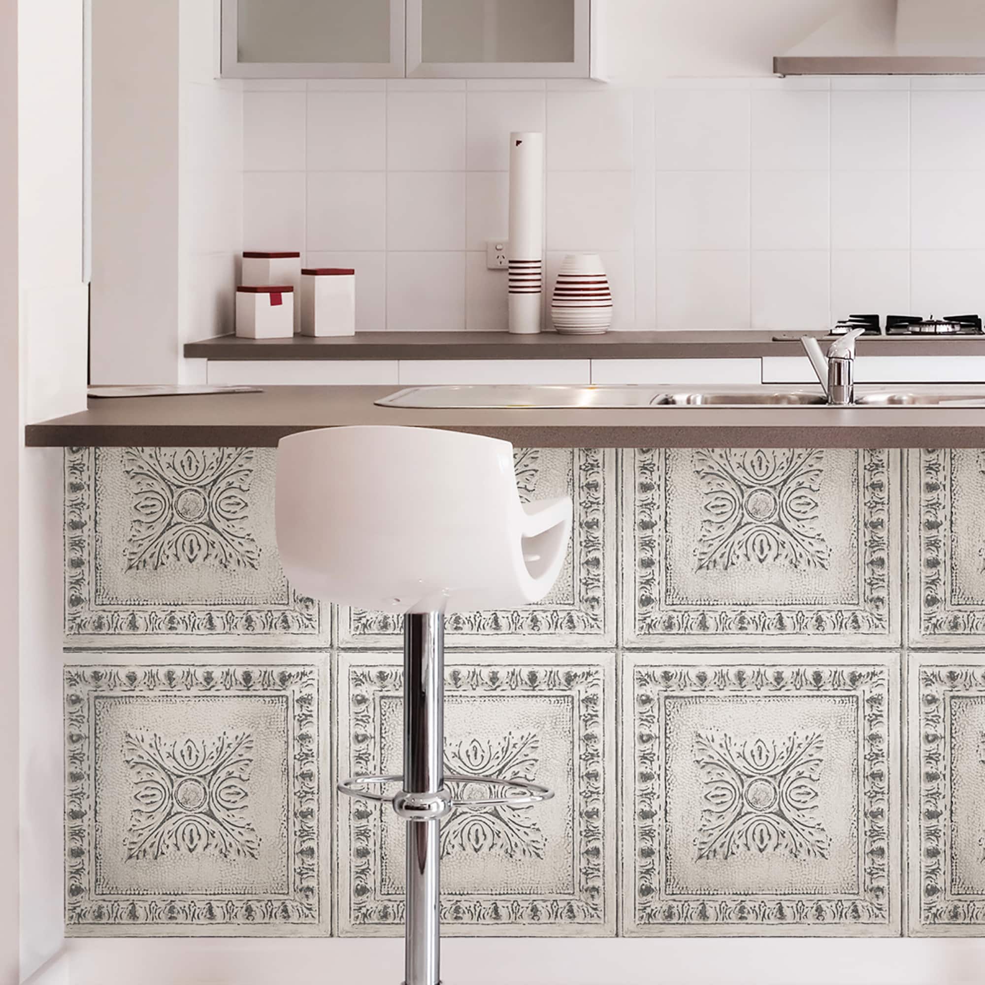 NuWallpaper Reclaimed Tin Peel & Stick Wallpaper